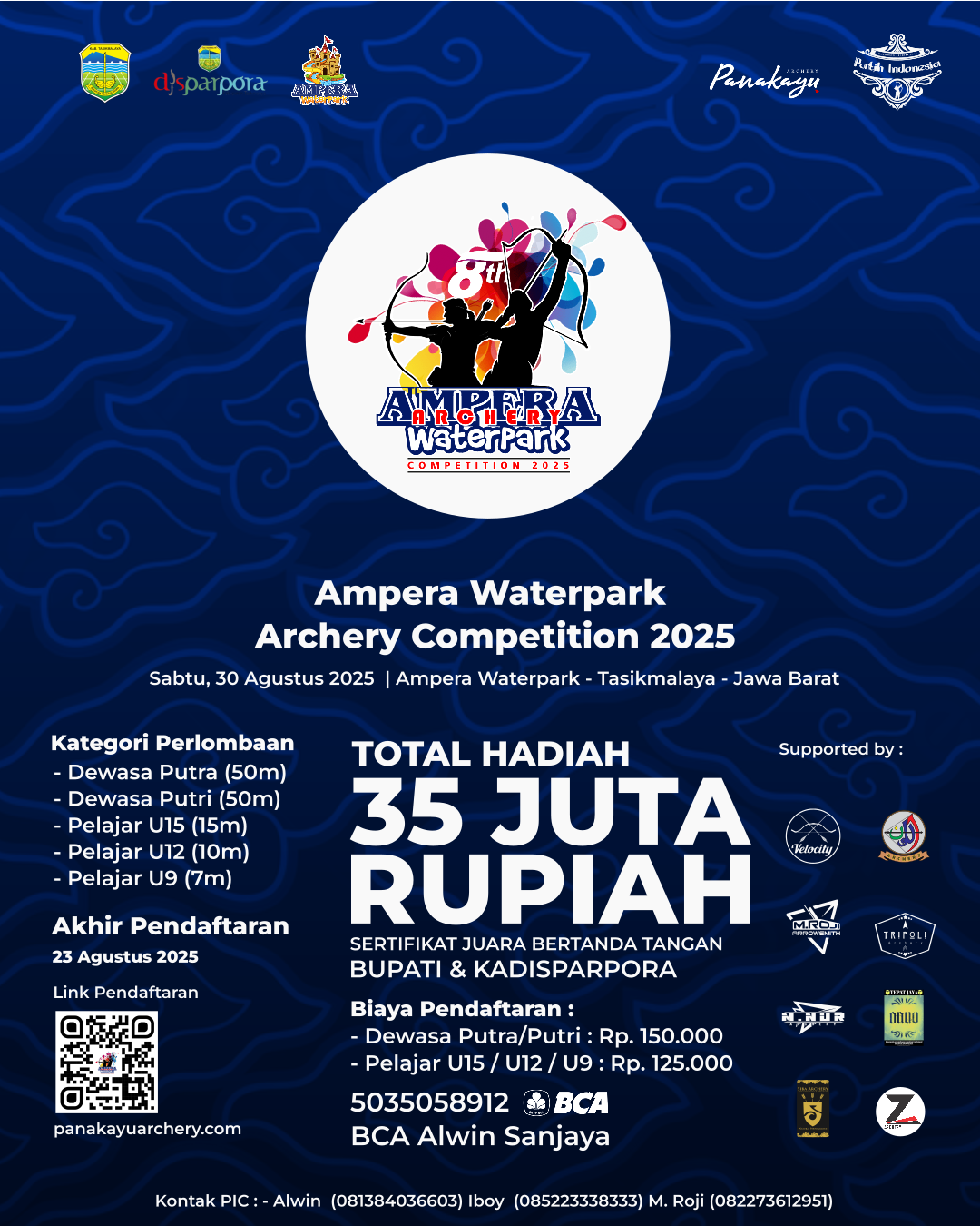 Ampera Waterpark Archery Competition 2025 Flyer