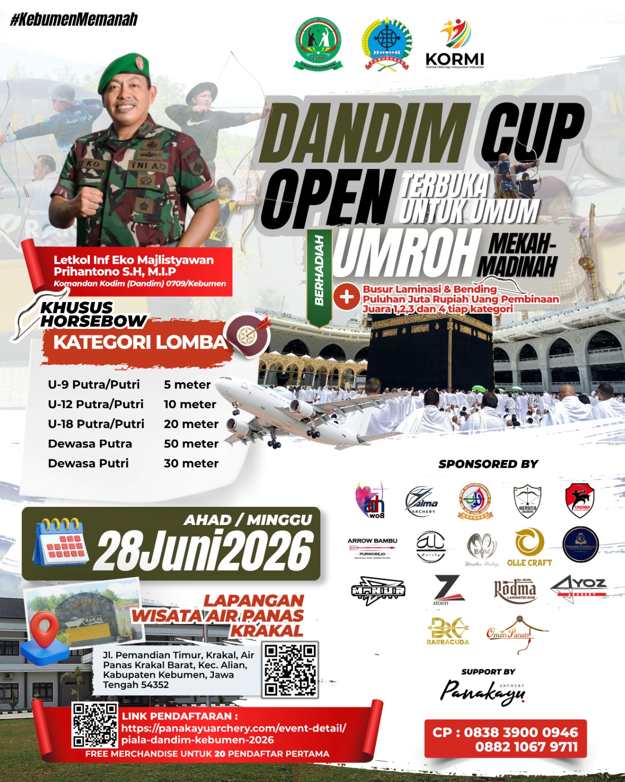 Piala Dandim Kebumen 2026 Flyer